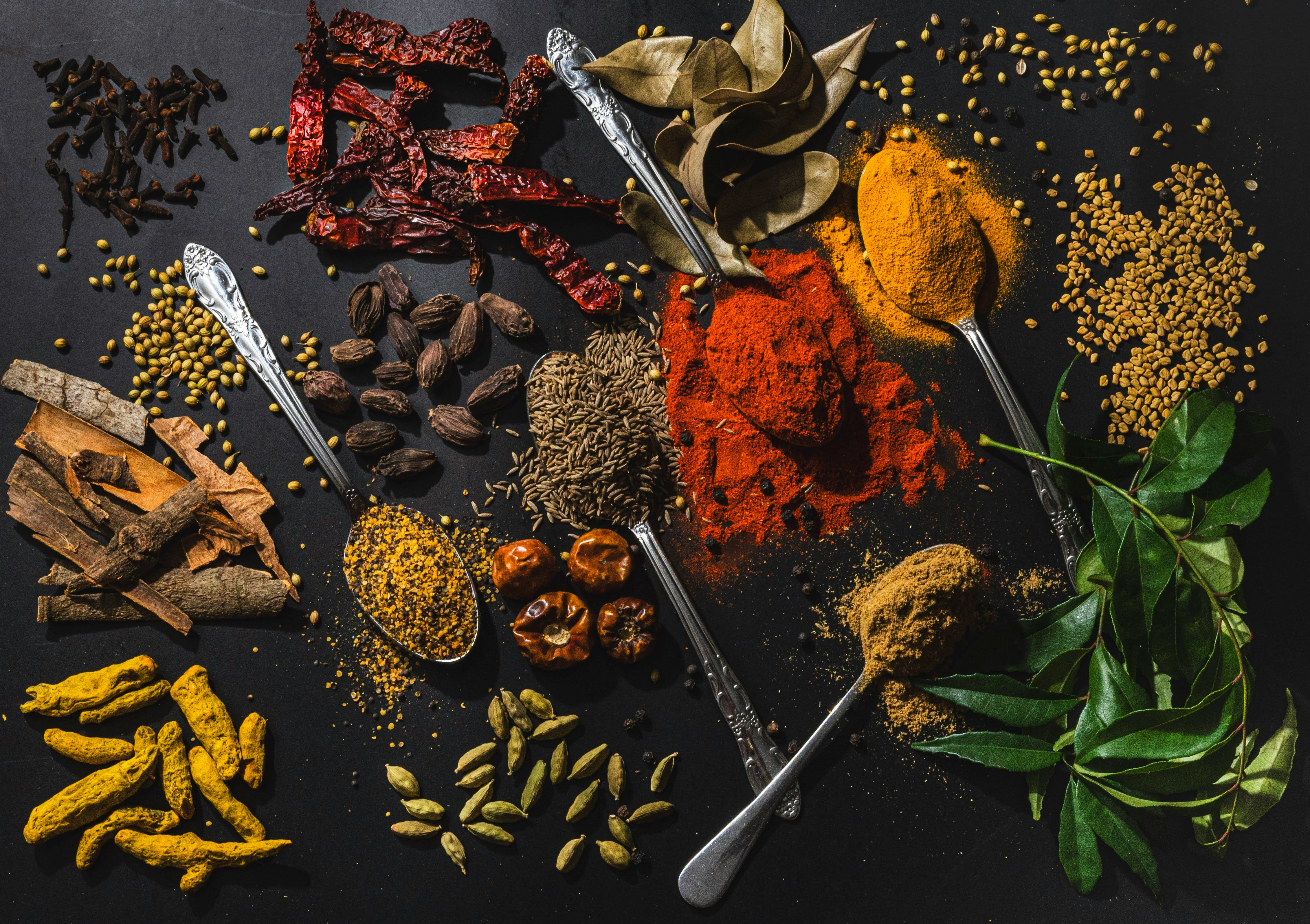 Colorful Indian spices — export grade