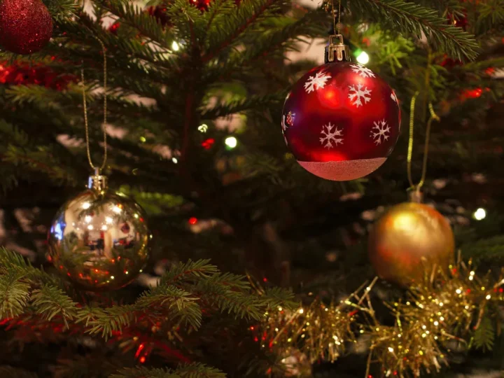 Hand-Blown Marbled Glass Ornament